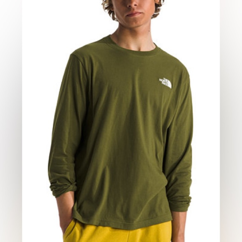 The North Face Men's Forest Green Long Sleeve Tee LARGE